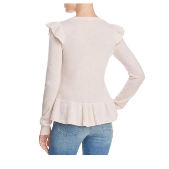 NEW Rebecca Minkoff Regina blush pink knit Sweater SM - Picture 8 of 10